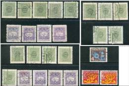 ● TCHECOSLOVAQUIE  - 1954   SERVIZI  -  N. 79 . . . Us. MULTIPLI - Cat. ? €  L. 763 /64 /65 /57  - - Segnatasse