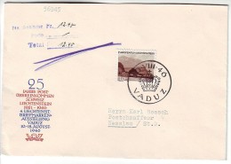 Liechtenstein 1946 Letter,  Vaduz To Nesslau,Switzerland, Mi.231 Landscapes - Storia Postale