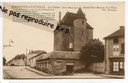 - St - GENGOUX-le-NATIONAL - Le Château Aujourd'hui Bureau De Poste, Pub BYRRH ET Chevalier, Non écrite, TBE, Sans.. - Sonstige & Ohne Zuordnung