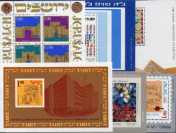 6 Topics Blocs History Israel Motiv-Blocks ** 111€ Kunst Kultur Bf M/s Various Thema Art Bloc Philatelic Sheet Of Asia - Colecciones & Series