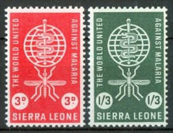 1962 Sierra Leone Malaria Paludisme Set MNH** Nu179 - WHO