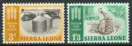 1963 Sierra Leone "Hunger"global Campaign Against Set MNH** Nu179 - OMS