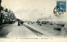 80-ST-VALERY SUR SOMME...QUAI BLAVET.....CPA ANIMEE. - Saint Valery Sur Somme