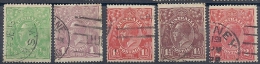 130403595  AUSTRALIA  YVERT  Nº  18/21/22/23/26 - Used Stamps