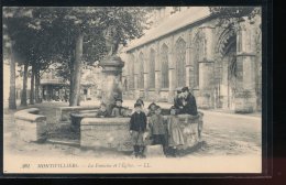 76 --- Montivilliers --- La Fontaine Et L'Eglise - Montivilliers