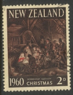 New Zealand. 1960 Christmas. 2d Used - Gebraucht