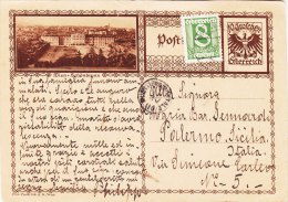 AUSTRIA  /  ITALIA (Palermo) Card _ Cartolina Postale - Brieven En Documenten