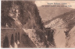 R5 962 - FERROVIA BELLUNO X CADORE - DUE GRANDI VIADOTTI NELLA VALLE DEL BOITE - VG. - A. 1915 - Trento