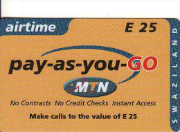 Swaziland, MTN, E25, Airtime - Swaziland
