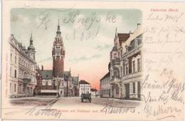 DAHME Mark Hauptstrasse Mit Rathaus Und Post Pferde Wagen Color 2.9.1904 Gelaufen - Dahme