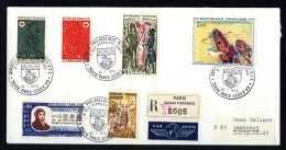 France 1972, Registered Cover To Germany, Service Philatelique Des P.T.T. - Brieven En Documenten