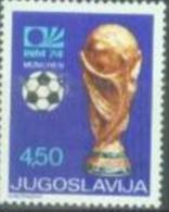 YU 1974-1567 FIFA CUP IN GERMANY, YUGOSLAVIA, 1v, MNH - 1974 – Westdeutschland