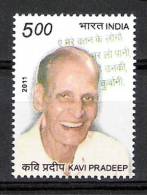INDIA, 2011, Kavi Pradeep And His Poem In The Background,  MNH, (**) - Unused Stamps