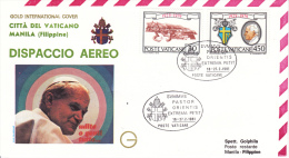 678-684 (Yvert) Sur Dispaccio Aereo - Manille (Philippines) - Pape Jean-Paul II - Cité Du Vatican 191 - FDC