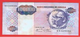 ANGOLA - 100.000 Kwanzas 1995 Circulado  P-139 - Angola