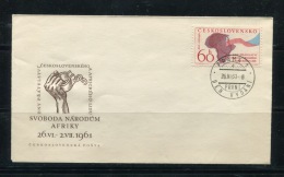 Czechoslovakia 1961 Cover First Day Cancel  Mi 1282 - Brieven En Documenten