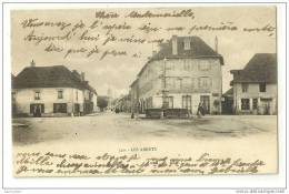 LES ABRETS(38)1902-dos Simple-café Des Voyageurs - Les Abrets