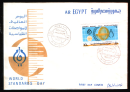 EGYPT / 1974 / UN / UN'S DAY / ISO / WORLD STANDARDS DAY / FDC - Cartas & Documentos