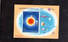 1981 - Alignament Rare Des Planetes Mi 182 Et Yv Bl  151a MNH - Ongebruikt