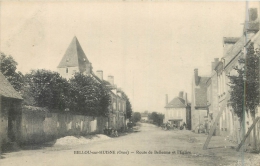 61 BELLOU SUR HUISNE - Route De Bellesme Et L'Eglise - Autres & Non Classés