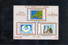 1981- Conference Sur Le Securite EUROPA Mi Bl 183 Et Yv 146b MNH - Ongebruikt