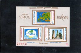 1981- Conference Sur Le Securite EUROPA Mi Bl 183 Et Yv 146b MNH - Unused Stamps