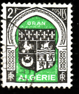 ALGERIE  1947 -  Y&T  259   - Armoiries  Oran -  Oblitéré - Usati
