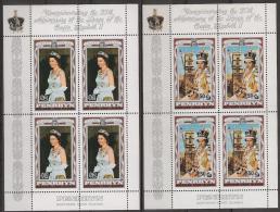 Penrhyn 1977  Silver Jubilee Coronation Queen Elisabeth - 3 Blocks - MNH**, Postfrisch Ohne Falz , Neuf Sans CharniÂŠre - Penrhyn