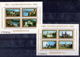 1982 - Collaboration Economique Intereuropeenne Mi Bl 186/187 Et Yv Bl  153/154 MNH - Ongebruikt