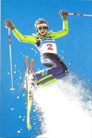 AUSTRALIA MAXICARD SKIING  SPORT WOMAN  NOT STAMPED ND(1984) READ DESCRIPTION !!! - Storia Postale