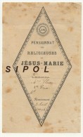 Pensionnat Des Religieuses De Jésus Marie Remiremont Examen 4 è Classe 1er Prix 3 Aout 1896 - Diplomas Y Calificaciones Escolares