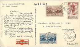 Cp Pour La France 1954 - Lettres & Documents