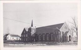 Texas Woodville First Methodist Church Real Photo RPPC - Autres & Non Classés