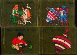 SUISSE  - 4 Carnets « PRO JUVENTUTE » Complets De Timbres Neufs (1984-5-6-7) - Postzegelboekjes