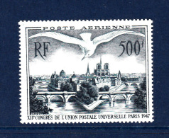 TIMBRES POSTE AERIENNE N°20 - 12° CONGRES DE L'UNION POSTALE UNIVERS - PHILATELIE TIMBRES DE FRANCE NEUF SANS CHARNIERES - 1927-1959 Mint/hinged