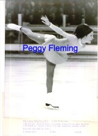 Photographie Argentique De Pressse 25 X 20 Cm Grenoble Jeux Olympiques Peguy Flemming  Médaille De D'or - Skating (Figure)