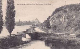 Cp , 72 , SOLESMES , La Vallée Vue Des Rochers Sainte-Anne - Solesmes