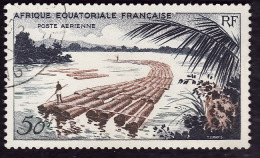 AEF 1955 -  PA  58 -  Flottage -  Oblitéré - Cote 0.75e - Used Stamps