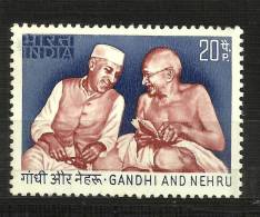 INDIA, 1973, Nehru And Gandhi, 25th Anniversary Of Indian Independence, MNH, (**) - Mahatma Gandhi