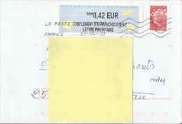 Vignette Avec Mention "COMPLEMENT D'AFFRANCHISSEMENT LETTRE PRIORITAIRE" - 2000 « Avions En Papier »