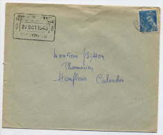 1943--BAYONNE-Imprimerie Publicité Française-cachet Rectangle 27 Oct 1943  Pour  Honfleur-14--Mercure - Lettres & Documents