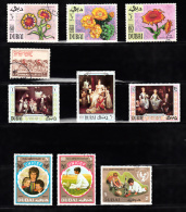 10 Timbres Oblitérés De Dubai -Fleurs 1968Red Cross 1963-Journée Des Enfants N°375/77 1970 Napoléon-UNICEF N°401/03 1971 - Dubai