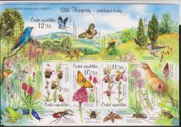 O) 2007 CZECH REPUBLIC, BIOSPHERE RESERVE, UNESCO,AMPHIBIANS, INSECTS, BIRDS, ORQUIDEAS, BIODIVERSITY, SOUVENIR MNH. - Altri & Non Classificati