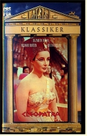 VHS Video , Cleopatra  -  Mit :  Elizabeth Taylor, Richard Burton, Rex Harrison, Pamela Brown, George Cole  -  Von 1990 - Klassiekers