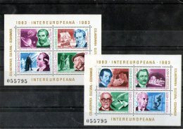 1983 - Collaboration Economique Intereuropeenne Mi 193/194 Et Yv  159/169 MNH - Unused Stamps