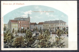 GRUSS Aus M.Gladbach    CPA    Konigsplatz  M Bismarckdenkmal     Non Ecrite - Mönchengladbach