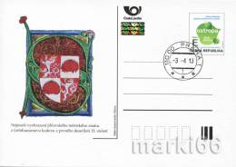 Czech Republic - 2013 - Czech-German OSTROPA Philatelic Stamps Exhibition - Postcard With Original Stamp And Hologram - Postcards