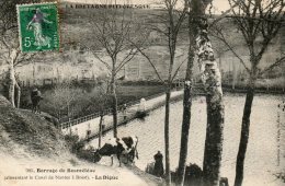 CPA - BOSMELEAC (22)- Le Barrage-Digue Alimentant Le Canal De Nantes à Brest - Bosméléac