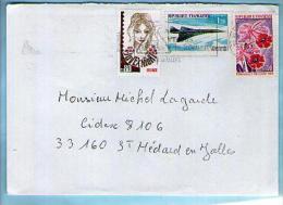 France Lettre CAD De 1988 / Tp 1528 Floralies Orléans 2003 Juvex Niort & 43 Poste Aérienne Avion Concorde - Storia Postale