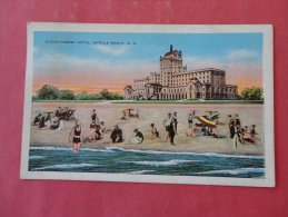 South Carolina > Myrtle Beach -- Ocean Forrest Hotel   Linen 1935 Cancel    Ref 960 - Myrtle Beach